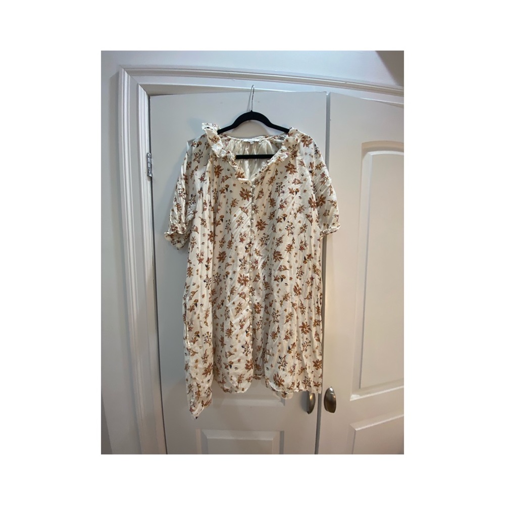 MADEWELL floral mini dress XXL